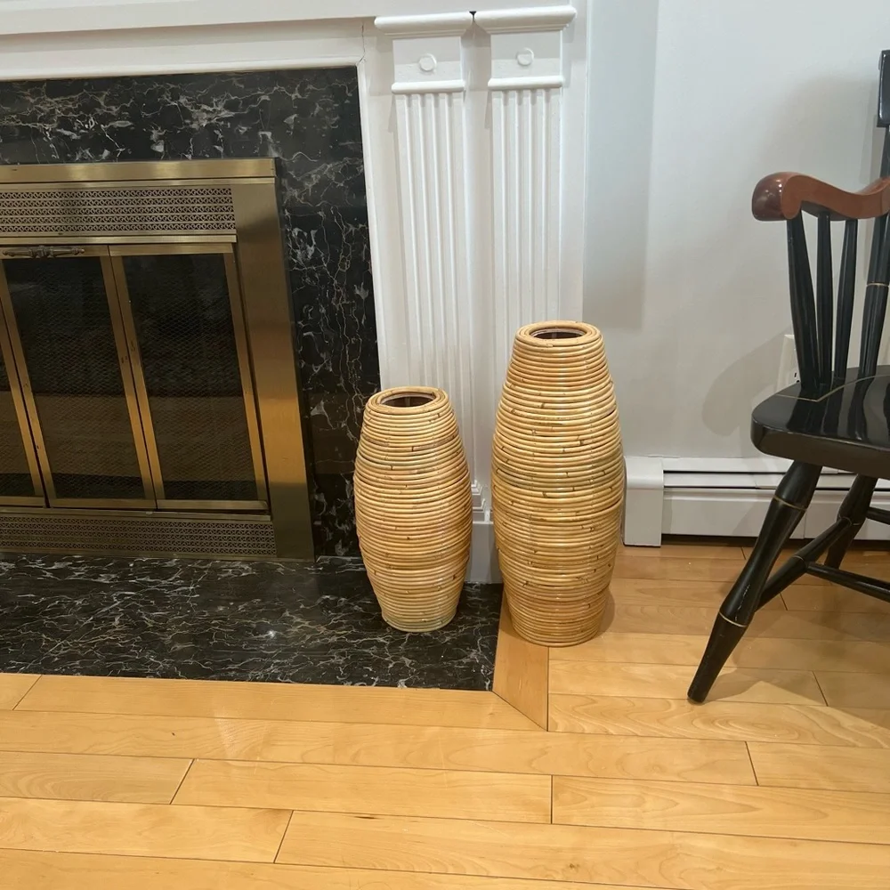 BOGO 50% OFF the second one Natural Indonesian rattan vase - Picture 10 of 14
